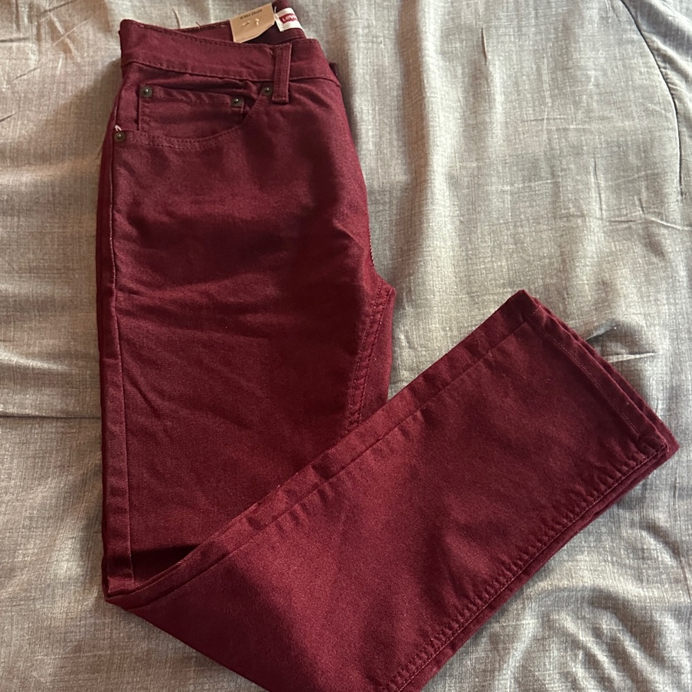Levi's Deep Red 511 Jeans
